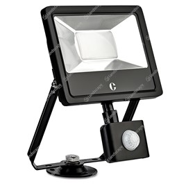 Collingwood LED Floodlights with PIR - black - 240v - 20w