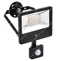 Collingwood LED Floodlights with PIR - black - 240v - 20w