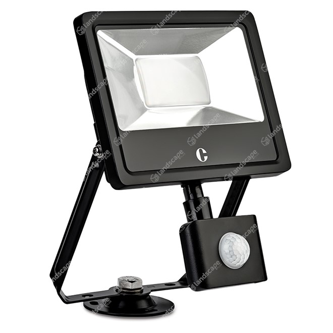 Collingwood LED Floodlights with PIR - black - 240v - 30w
