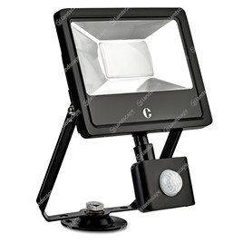 Collingwood LED Floodlights with PIR - black - 240v - 30w