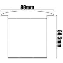 Hunza PURE LED Floor Lights - s/steel