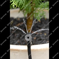 Adjustable End-Line Potstream Drippers on Stake - 4mm