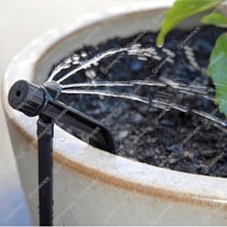 Adjustable End-Line Potstream Drippers on Stake - 4mm
