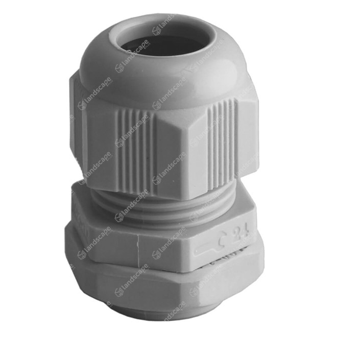 Compression Glands with Back Nut - grey