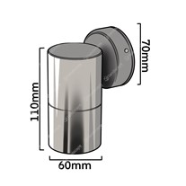 Ortus Wall Downlights - black alu