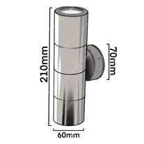 Ortus Pillar Lights - s/steel