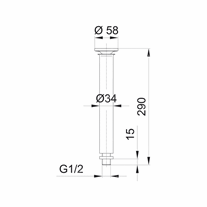 Lava fountain nozzle 30-10 E - 1″ BSP male