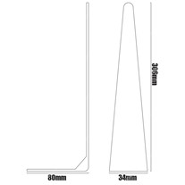 UL wall mounting bracket for Collingwood LED linear wall-wash