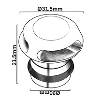 LuxR LED Micro Recessed Path light - copper
