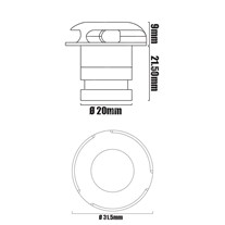 LuxR LED Micro Recessed Path light - s/steel