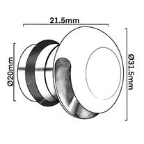 LuxR LED Micro Recessed Step light - copper