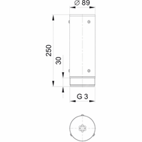 High jet nozzle 30 - 3" BSP male
