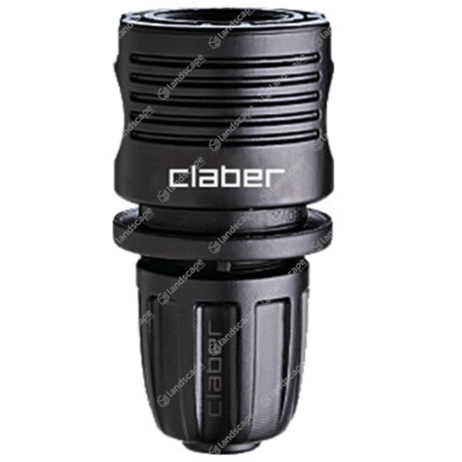 Claber hose connector with Quick-Click fitting