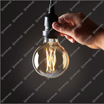 Vintage tinted globe filament LED lamp