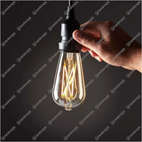 Vintage tinted tulip filament LED lamp