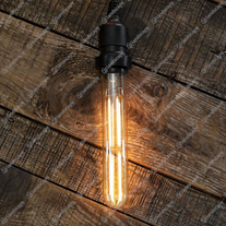 Vintage tinted tubular filament LED lamp