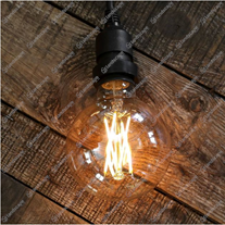 Vintage tinted globe filament LED lamp
