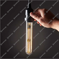 Vintage tinted tubular filament LED lamp