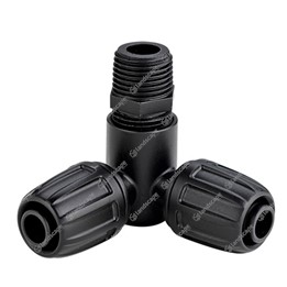 Claber Heavy-duty Elbows with Top Threaded Outlet