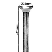LuxR M1 LED Halo pole lights - copper