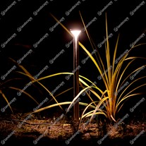 LuxR M1 LED Halo pole lights - black
