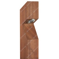 Sapele Bollard - Chamfered Top - 350mA/700mA