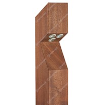 Collingwood Bespoke Wooden Bollards - Sapele - 240v