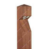 Collingwood Bespoke Wooden Bollards - Sapele - 240v
