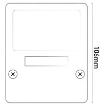 Hunza PURE LED Mouse Lights Square - s/steel
