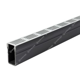 ACO ThresholdDrain® Channel - Silver Aluminum Grating