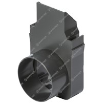 Closing end cap with pipe outlet - Ø 50mm