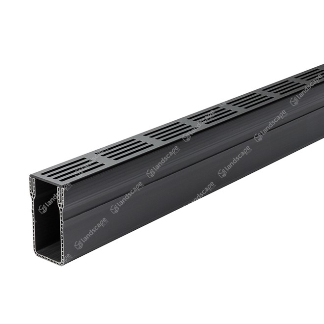 ACO ThresholdDrain® Channel - Black Aluminum Grating