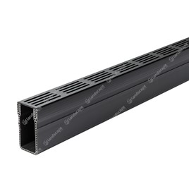 ACO ThresholdDrain® Channel - Black Aluminum Grating