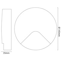 LightPro Plug & Play LED Kuma Wall Lights - Black