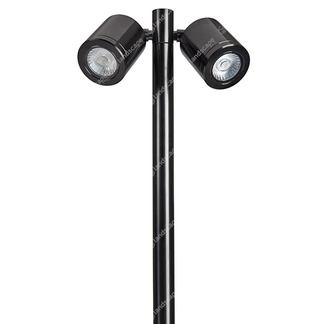 Collingwood LED Twin Pole Lights - black - 240v