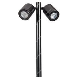 Collingwood LED Twin Pole Lights - black - 240v