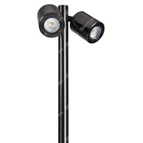 Collingwood LED Twin Pole Lights - black - 240v