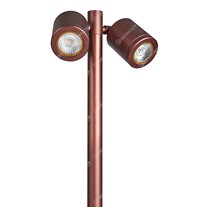 Collingwood LED Twin Pole Lights - bronze - 240v
