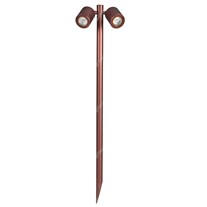 Collingwood LED Twin Pole Lights - bronze - 240v