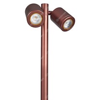 Collingwood LED Twin Pole Lights - bronze - 240v
