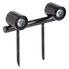 Collingwood LED Twin Bar Lights - black - 240v