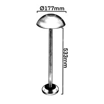 Collingwood LED Mushroom Lights - brass - 24v