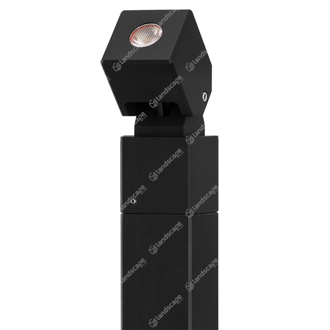 Hunza PURE LED Cube Pole Spots (surface mounted) - Eco black