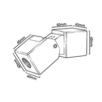 Hunza PURE LED Cube Wall Spot Lights - s/steel