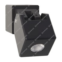 Hunza PURE LED Cube Wall Spot Lights - Eco black