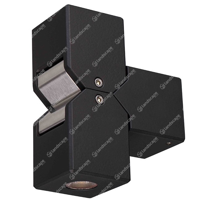 Hunza PURE LED Cube Pillar Lights - Eco black