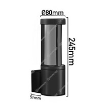 Collingwood LED Pagoda Wall Lights - black - 240v