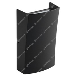 Collingwood LED Curved Rectangular Up/Down Wall Lights - black - 240v