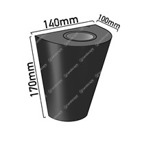 Collingwood LED Cone Up/Down Wall Lights - black - 240v