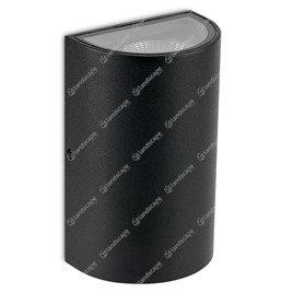 Collingwood LED Semicircular Up/Down Wall Lights - black - 240v